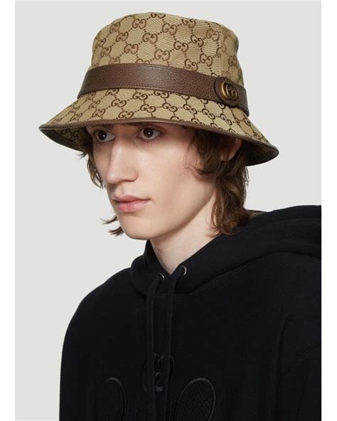 gucci logo trilby hat